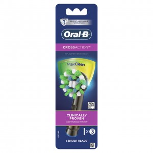Oral-B CrossAction Andre børstehoder Svarte | NO_OB24257